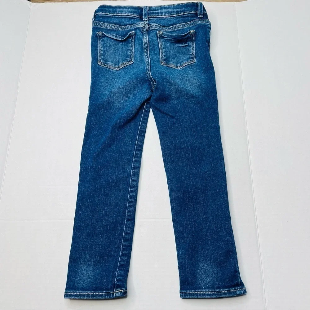 𝅺gap Denim Skinny Fit Jeans in 5 Toddler with Adjustable Waist Dark Wash